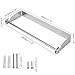 PHUNAYA Under Cabinet Paper Towel Holder Wall Mount for Home Kitchen,Stainless Steel for Large Rolls-Chrome