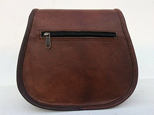 Handmade leather crossbody satchel purse bag for women