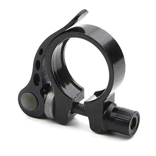 Rowiz Cycling Bike Bicycle Quick Release Aluminum Alloy Seatpost Clamp 31.8mm Black Bike Seat Clamps, Pack of 9