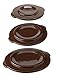 Ohio Stoneware Ceramic Lid for Food Preservation Pickling and Fermenting, 15 inch Cover Fits 5 Gallon Crock, Brown