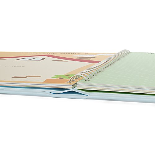 Baby Memory Book for Boys First Five Years, Record Your Child's Development in a Keepsake Journal, Modern Photo Album and Baby Shower Guestbook, 9 x 11.5 Inches