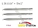 Hongso SBZ361 (3-pack) Universal Straight Stainless Steel Pipe Burner for Nexgrill, Charmglow, Costco Kirkland, Permasteel,Perfect Glo, Sterling Forge, and Other Grills
