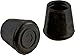 Shepherd Hardware 9125 5/8-Inch Inside Diameter Rubber Leg Tips, 4-Pack, Black