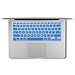 GMYLE Frosted Hard Case with Sleeve, Silicon Keyboard Skin and Clear Screen Protector for MacBook Air 13 Inch (Model - A1369/ A1466), Blue