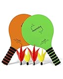 Paddle Ball Jazzminton Game - All-Season Indoor/Outdoor Racquet Game for Active Play
