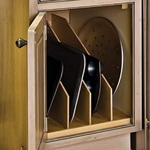 Dowell 4D007 TD3 Wooden Vertical Tray Divider Organizer with 3 Section