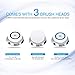Hangsun Facial Cleansing Brush Sonic Facial Brush SC200 Face Brushes for Cleansing and Exfoliating Waterproof Facial Exfoliator with 3 Replacement Heads(Black)