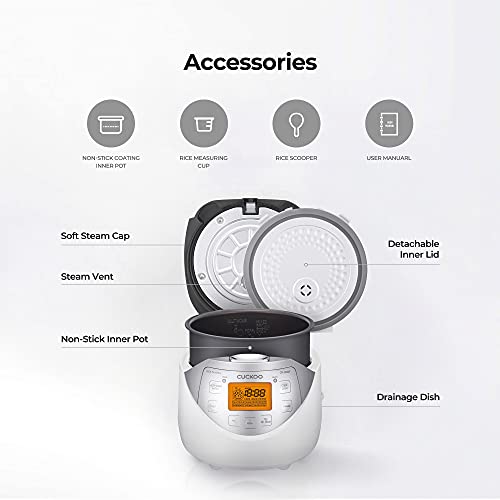 CUCKOO CR0632F 6Cup (Uncooked) Rice Cooker 9 Menu Options