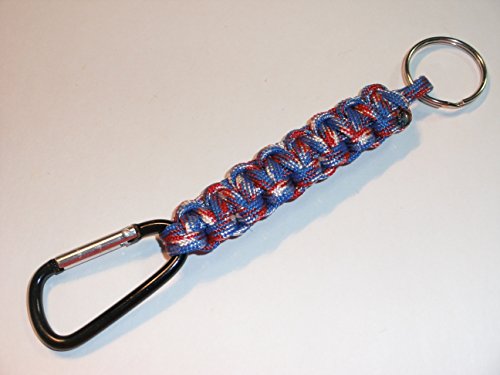 RedVex Cobra Style Carabiner Key Fob/Keychain - Aluminum Carabiner - (Qty2) - Choose Your Color Size (6 inch, USA)