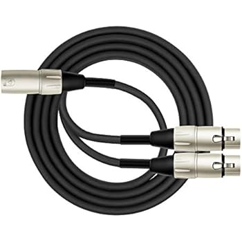 Kirlin Cable Y-301-06 - 6 Feet - XLR Male to Dual XLR Female Y-Cable