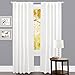 GFI LINEN CLUBS White Cotton Tab Top Curtains – 50x84 inch Window Panel Set, 2 Panels for Living Room, Bedroom or Bathroom
