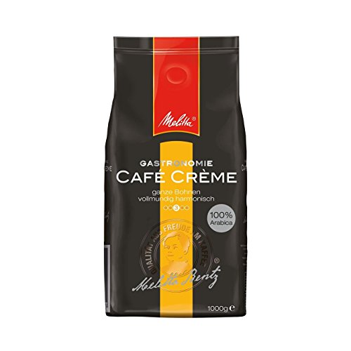 Melitta Café Creme, Ganze Kaffeebohnen, 100% Arabica, Vollmundig und harmonisch, Mittlerer Röstgrad, 1 kg