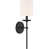 Meridian M90079MBK Wall Sconce, 1-Light 60 Watts, Matte Black