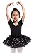 Dancina Girls Skirted Leotard Sparkle Short Sleeve Tutu Ballet Dress Front Lined