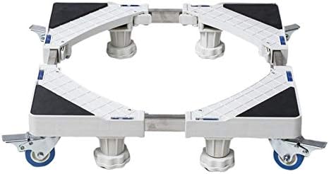 Washing Machine Base, Multi-functional Movable Adjustable Base Appliance Rollers Refrigerator Base Stand Machine Stand with 4 Strong Feet for Domestic Appliances