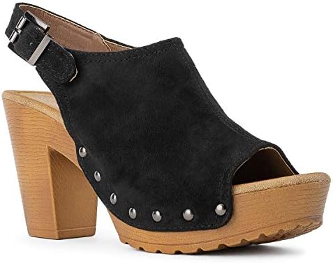 wooden mules platform heels