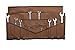 BULL TOOLS 26-Pocket Wrench Roll Tool Organizer Roll-Up Tool Pouch SAE & Metric, Heavy-Duty Cotton Canvas Tool Bag, Durable Handcrafted for Easy Tool Storage & Portability - Cinnamon Brown (No Tools)