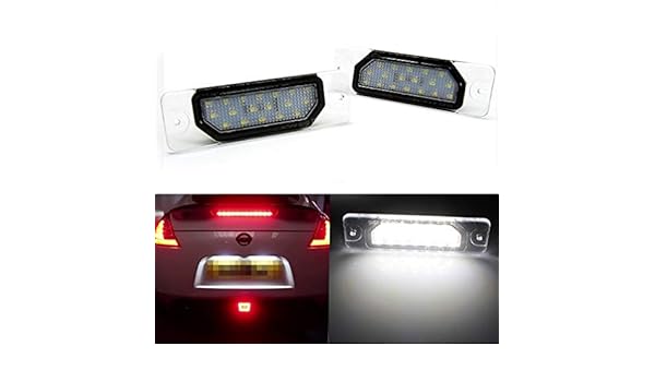 For Nissan 350Z 2003-2009 Xenon White LED Interior kit White License Light LED