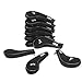 10L0L Golf Head Covers, Neoprene Zippered Golf Club Head Iron Covers - Set of 10 (Black)