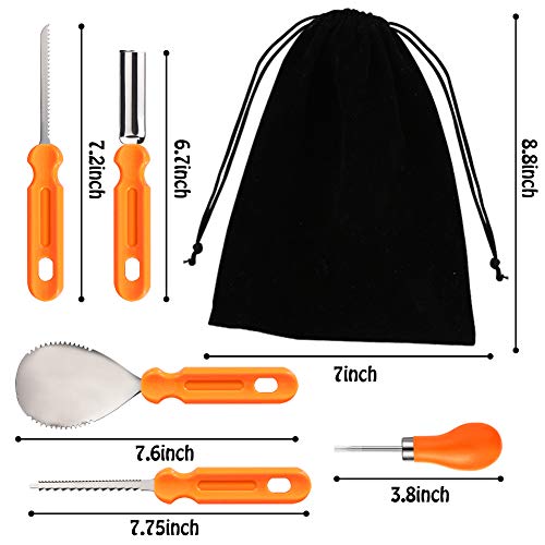 LOVEINUSA 14 Piece Professional Pumpkin Carving Tool Kit Carve Sculpt Halloween Jack-O-Lanterns