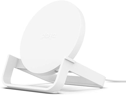Playa by Belkin ワイヤレス充電器 充電スタンド Qi認証 10W iPhone 12 Pro / 12 / SE / 11 / XR/Galaxy/Google Pixel 対応 ホワイト PW0005yzC2-PBB-A