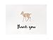 Cute Woodland Animal Thank You Cards and Gray Self Seal Envelopes 36 Pack - Opie's Paper Company