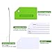 Silicone Luggage Tag with Name ID Card Perfect to Quickly Spot Luggage Suitcase (Plane 2Pcs Green)