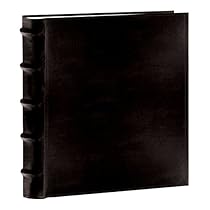 Pioneer Photo Albums 200-Pocket European Bonded Leather Photo Album for 5 by 7-Inch Prints, Black
