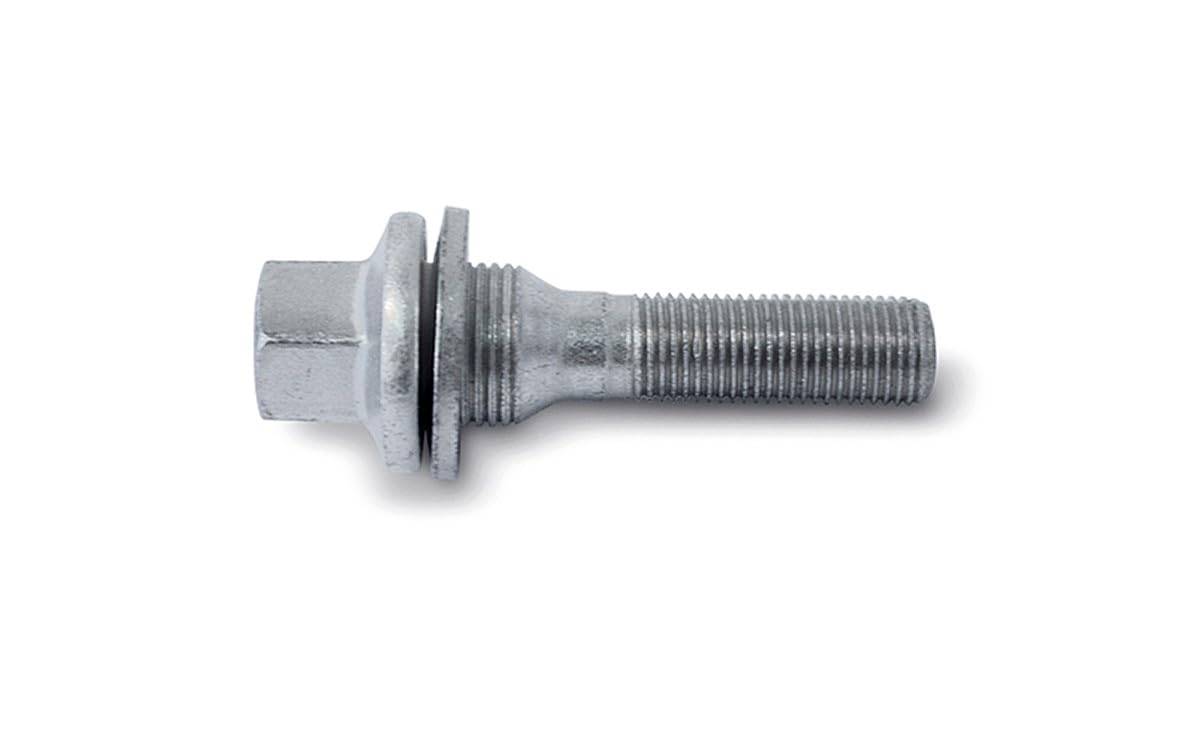 H&R Wheel Bolt Flat Collar M12 x 1.25 Length 54 mm Including Washer (e.g. Compatible with Citroën, Peugeot)