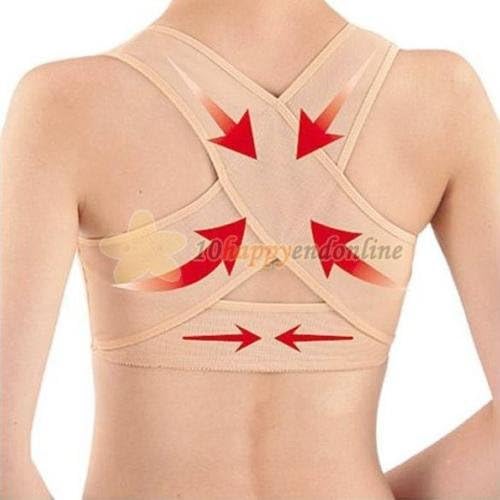 kafewkub Chest Support Belt Back Shoulder Posture Corrector Brace Vest Therapy Adjustable