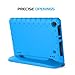 MoKo Case for All-New Fire HD 8 2016/2017/2018 - Kids Shock Proof Convertible Handle Light Weight Super Protective Stand Cover for Amazon Fire HD 8 (6th/7th/8th, 2016/2017/2018), Blue