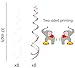 Kristin Paradise 30Ct Carnival Hanging Swirl Decorations, Circus Animals Party Supplies, Circo Birthday Favors for Kids, Baby Shower Ceiling Streamers, 1st, First Bday Theme Decor