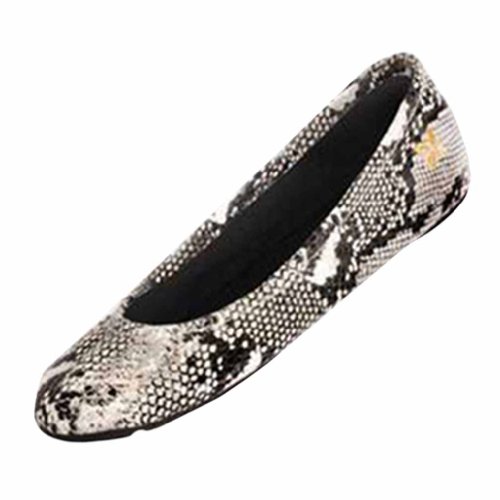 Butterfly-Twists-White-Python-Folding-Ballerina-Slip-On-Size-Small