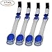 ANYTINUS 4 Pack LED Glow Armbands Bracelets Lights Up Flashlights Ankle Band Flashing Safety Light for Women Men Runners Joggers Pet Owners Cyclists Come with 8 Extra Button Battery