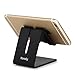 Honsky GEN-2 Universal Aluminum Cell Phone Tablet Desk Charging Stand Portable Hands Free Desktop Display Holder, 2 Sets, Black