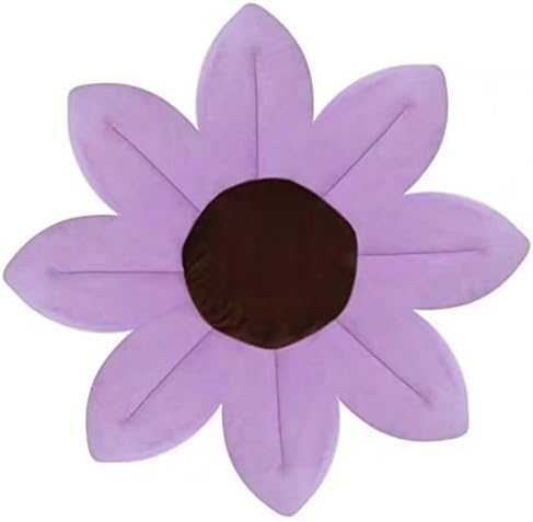Nyeutho Small Newborn Baby Bath Foldable Plush Flower Baby Bath with Soft Comfortable Foam