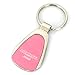 Au-tomotive Gold, Inc. Tear Drop Metal Key Ring for Chrysler 200 (Pink)