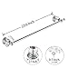 AUSWIND Polish Crystal Towel Bar 23-Inch Chrome Finish Wall Mount Towel Rack Bathroom Accessories