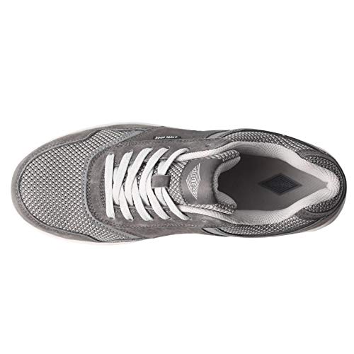 Safety Toe Athletic Shoes - Skater Style, Steel Toe Shoe Sneakers (8.5, Gray)