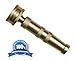 Heavy Duty Garden Hose Twist Nozzle, Proven Classic Design, Solid Brass Adjustable Power Sprayer That's Built to Last, Best for: Car Wash,Watering Flowers,Lawn, Organic Gardens, Expanding Hose