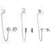 Lux Accessories Burnish Silver Boho Ear Cuff Multi Earring Set (6PC)