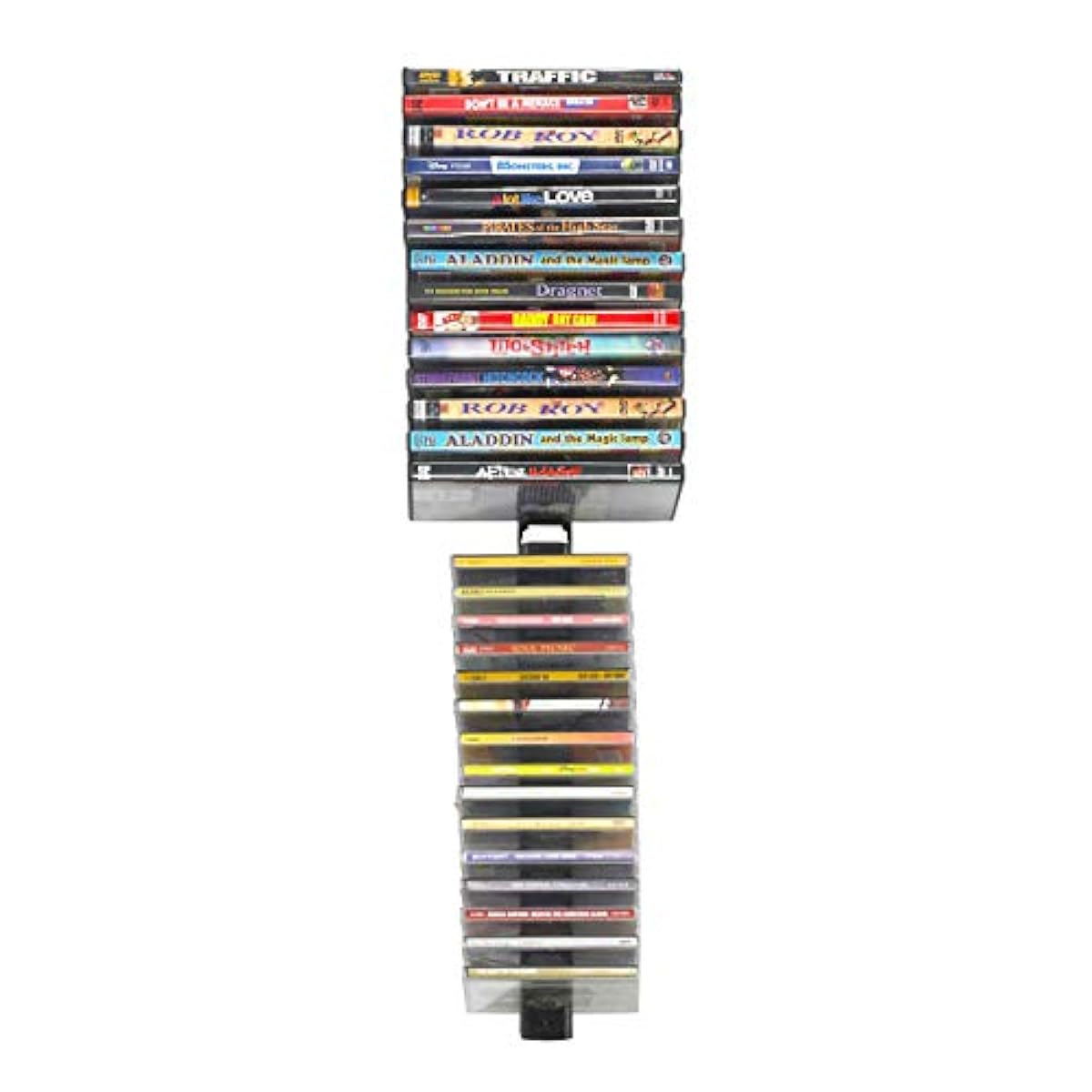 Stand Organizer CD Wall Mount Rack DVD Holder Media Storage Disk Case