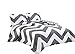 Chezmoi Collection 3-Piece Chevron Zig Zag Comforter Bedding Set (Queen, Grey)