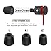 Earphone Tips New Bee 12pcs Premium Replacement Earbud Tips Inner 4.9mm [3-Pair] + Silicone Earphone Tips Inner 4.9mm [3-Pair] for Headphones with 5mm-7mm Tip - Black