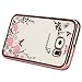 FDTCYDS Galaxy S6 Case,Rhinestone Transparent Electroplated Slim Fit Lightweight Metallic Luster TPU Case Cover for Samsung Galaxy S6 - Flower Rose Gold