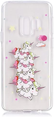Galaxy S9+ Case, For [S9 Plus], MerKuyom Lightweight [Clear Crystal Transparent] [Slim-Fit] Flexible Gel Soft TPU Case Skin Cover For Samsung Galaxy S9 Plus / S9+, +Stylus (Lovely Stars Ballon Sheep)