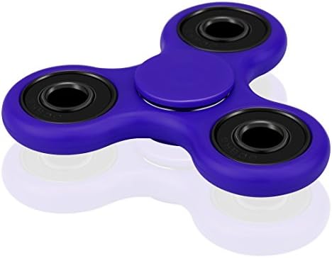 Amileeo High Speed Fidget Spinner Helps Focusing Thinking Stress Reducer Relieves Anxiety Boredom Tri-Spinner Focus Anti-Anxiety Toys for Kids and Adults(Blue)