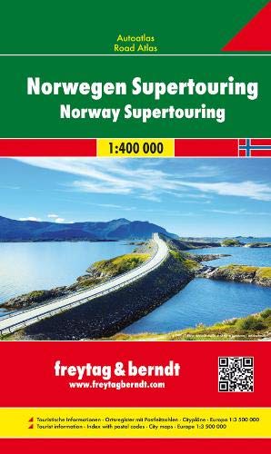 Norway Supertouring Road Atlas (English, Spanish, French, Italian and German Edition) by Freytag-Berndt und Artaria