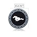 Goshion 2Pcs 2.75 Inch Diameter Oval Tough Car Logo Vehicle Travel Auto Cup Holder Insert Coaster for Mustang All Models