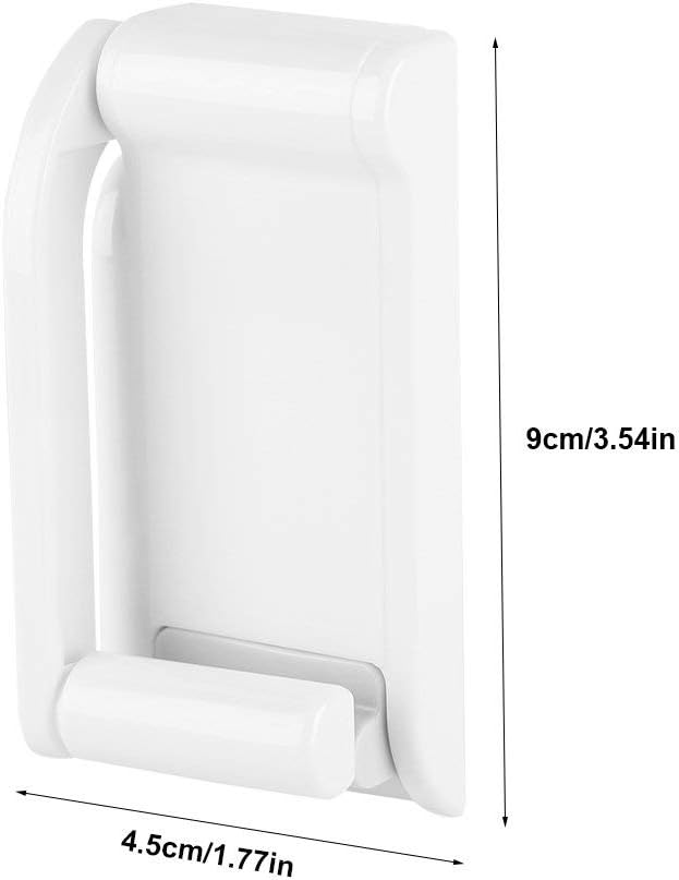 OKBY Paper Roll Rack, Wall Mounted Toilet Roll Holder, Plastic & Magnet Material, Adjustable Width, 2 Pack - Image 3